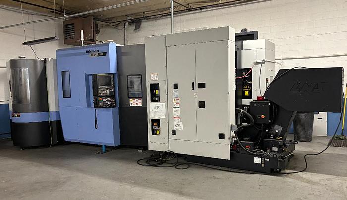 Used 2020 DOOSAN Mdl. NHP 5000 CNC Horizontal Machining Center, FANUC Series 31i-MODEL B CNC Controls