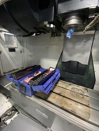 Used 2013 Doosan Mdl. DNM400 CNC Vertical Machining Center, s/n MV0009-001812, w/ Doosan -Fanuc iSeries CNC Control, CAT 12,000 RPM Spindle, Thru Spindle Coolant, 30 Station ATC, LNS Turbo HS Mdl. 5750800 Chip Conveyor, Hand Jogger Contro