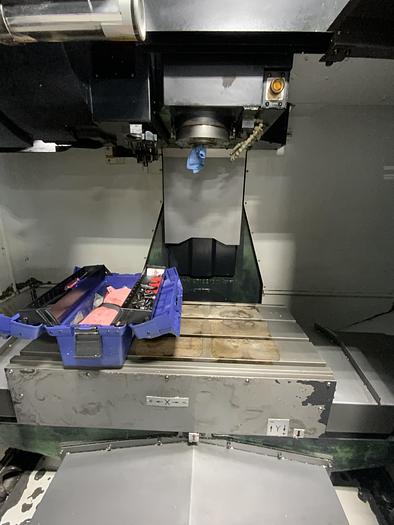 Used 2013 Doosan Mdl. DNM400 CNC Vertical Machining Center, s/n MV0009-001812, w/ Doosan -Fanuc iSeries CNC Control, CAT 12,000 RPM Spindle, Thru Spindle Coolant, 30 Station ATC, LNS Turbo HS Mdl. 5750800 Chip Conveyor, Hand Jogger Contro