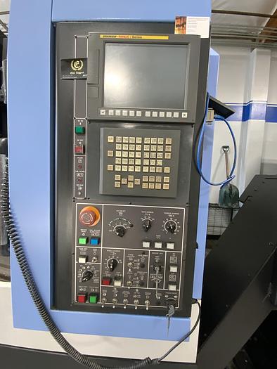 Used 2013 Doosan Mdl. DNM400 CNC Vertical Machining Center, s/n MV0009-001812, w/ Doosan -Fanuc iSeries CNC Control, CAT 12,000 RPM Spindle, Thru Spindle Coolant, 30 Station ATC, LNS Turbo HS Mdl. 5750800 Chip Conveyor, Hand Jogger Contro