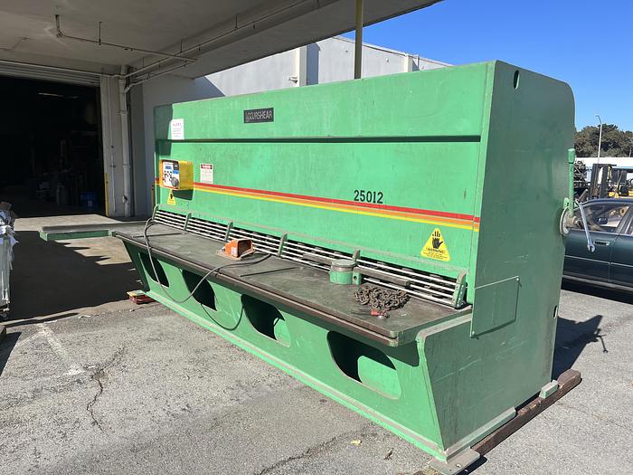 Used ACCURSHEAR Mdl. 825012 1/4" x 12' Power Shear, s/n 907