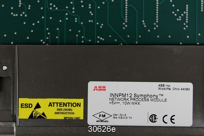 Used ABB INNPM12 Symphony Network Process Module for INFI90 System #30626