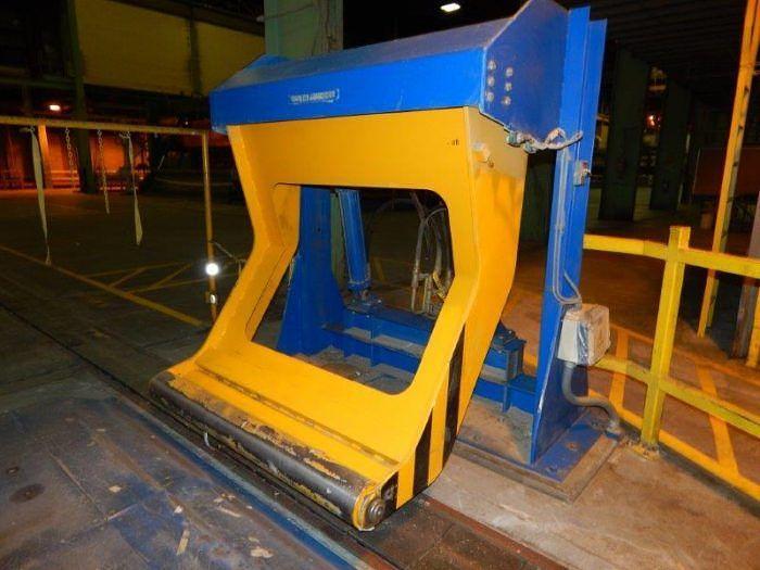 Used 150" VOITH SULZER ROLL WRAPPER 40 RPH 60" MAX DIAMETER