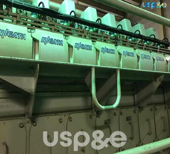 Used 2.8 MW 2005 Used Niigata 8L22AG Natural Gas Generator