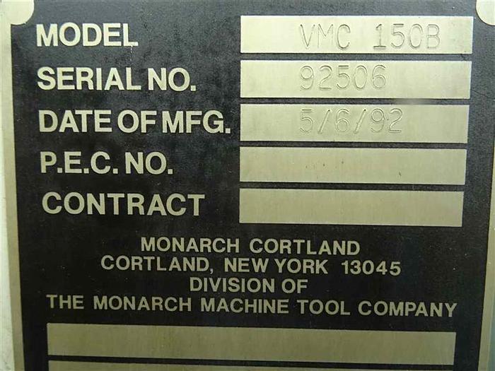 Used 1992 Monarch VMC150B