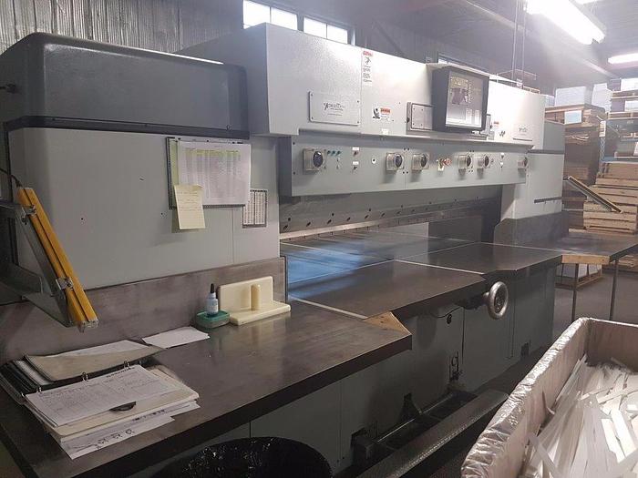 Used 87" (2.20M) LAWSON GUILLOTINE PAPER CUTTER 100" CUT LENGTH