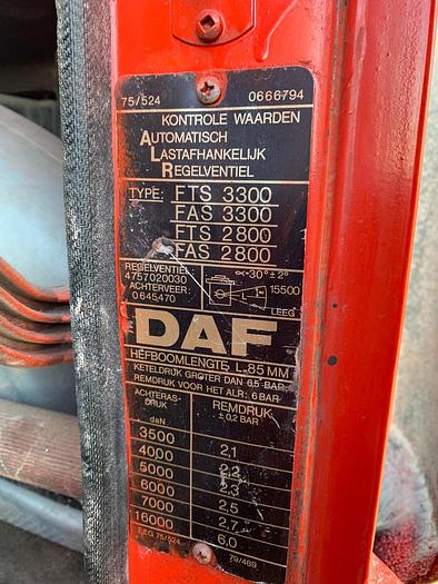 Used 1985 DAF 3300 6X2 turbo Intercooler