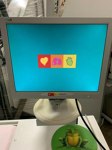 Used Schiller Cardiovit ECG , CS 200 with ERG 900EL and accessories , with accessories