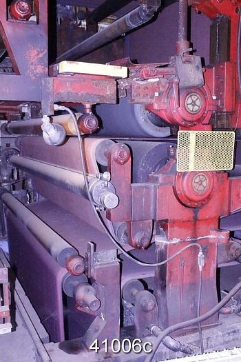 Used Manchester Plain Press 112" Face, 18" Diameter #41006