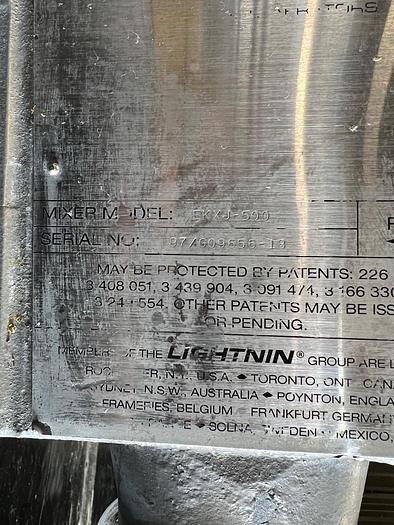 Used USED LIGHTNIN CLAMP-ON MIXER, 5 HP