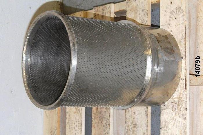 Used Bird 100 Pressure Screen Basket,. 062" Perf., Wst136500400Gnc #14079