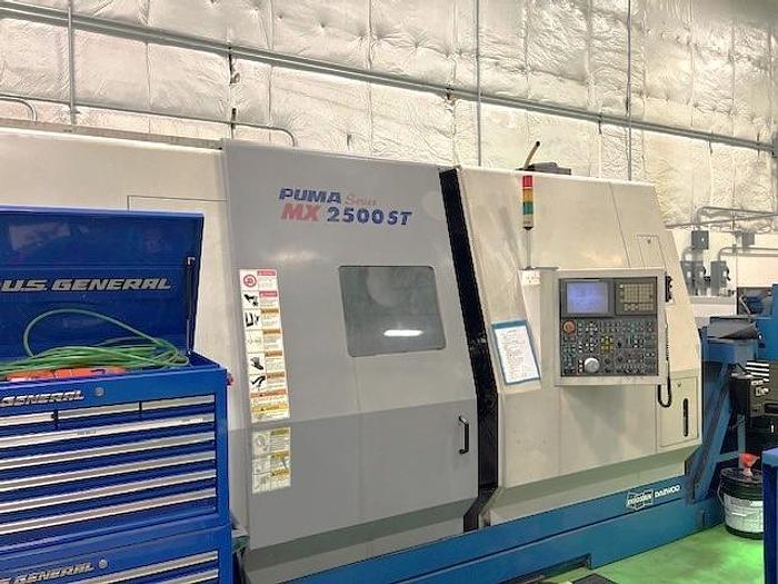 Used 2006 Doosan Puma MX2500ST 9 Axis Mill/Turn Center w/ Pendulum B Axis Head, Milling, Y Axis, Subspindle, Lower Turret