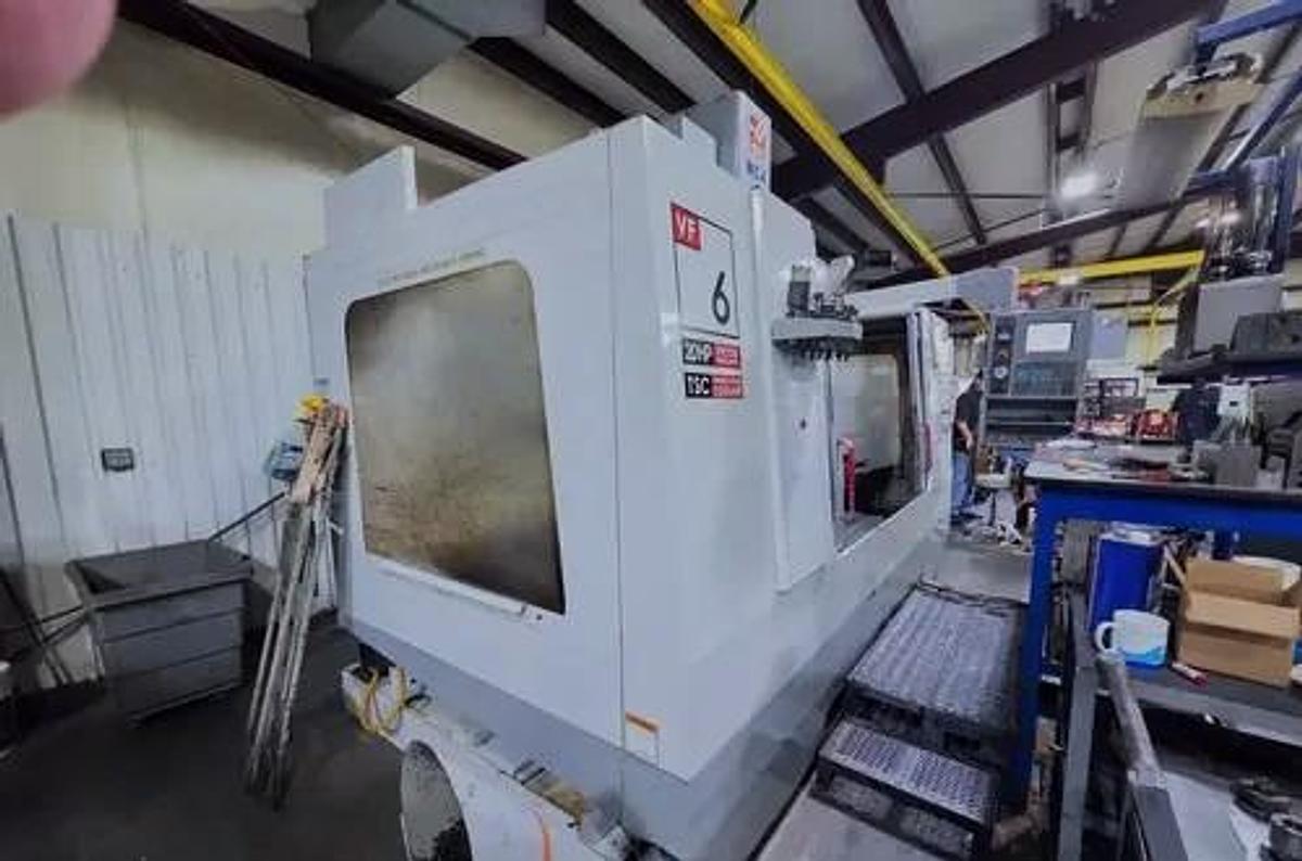 Used 2004 Haas VF-6D/40 with 7500 RPM Direct Drive, 24 Station Side Mounted ATC, TSC, Haas Probing, Hi Speed Machining