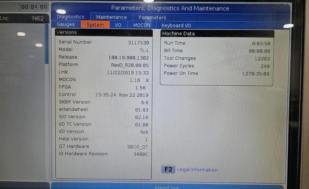 Used 2019 Haas TL-1 Chucker with 4 Station Turret, Coolant System, Haas Visual Part Prog. System, 8" Chuck, Manual Pulse Generator