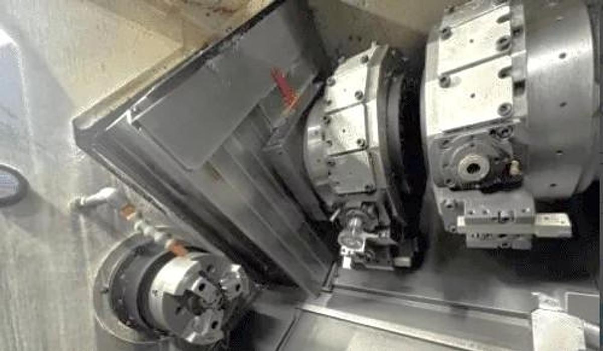 Used 2019 DMG Mori NZX-2000/800STY3 with Twin Spindles, 3 Turrets all with Milling & Y Axis Capability,