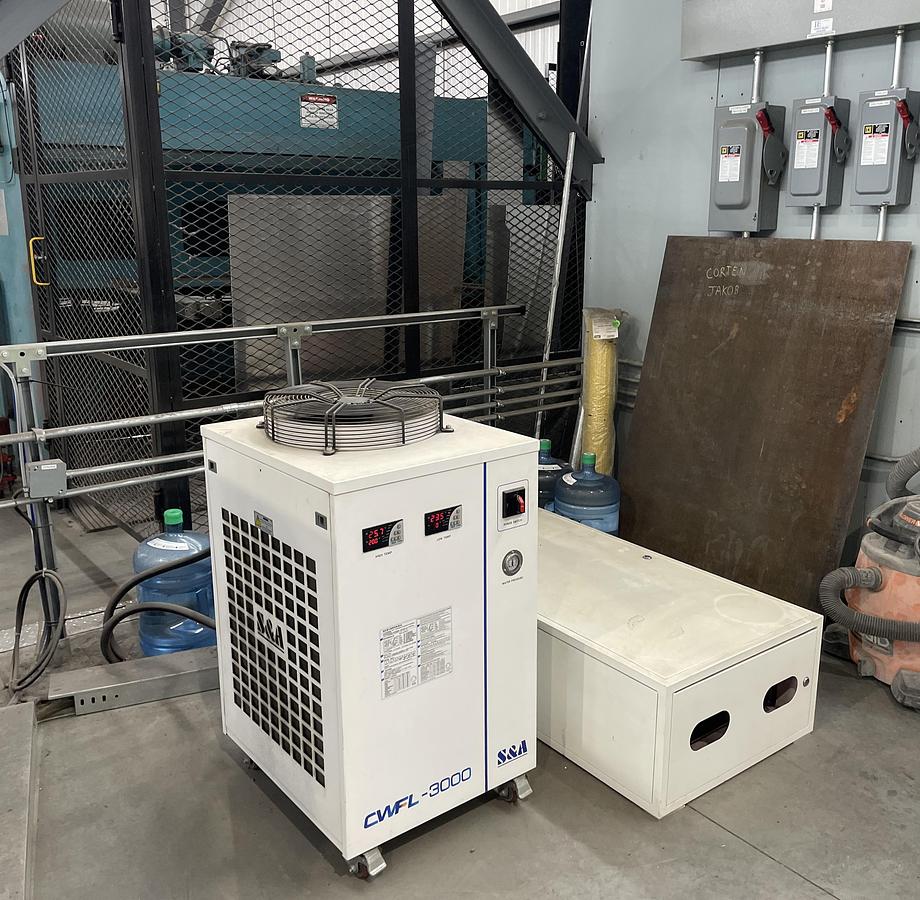 Used 2021 Bodor Model P3015T6 3 KW IPG Laser Cutting Machine with Tube Cutter