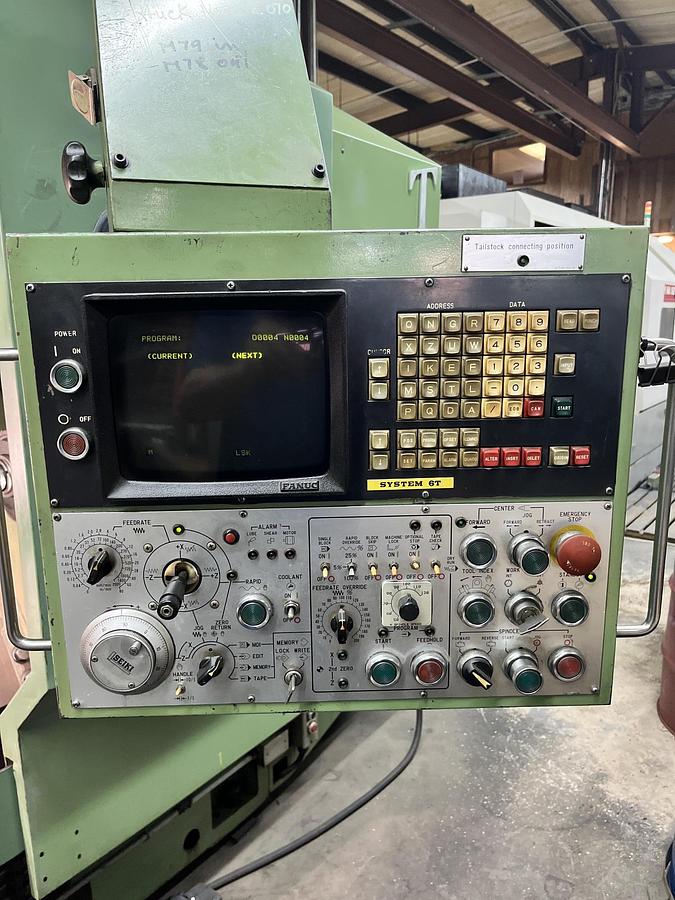 Used 1985 Hitachi Seiki 7NF-1100 22.5" Air Chuck 10" Bore