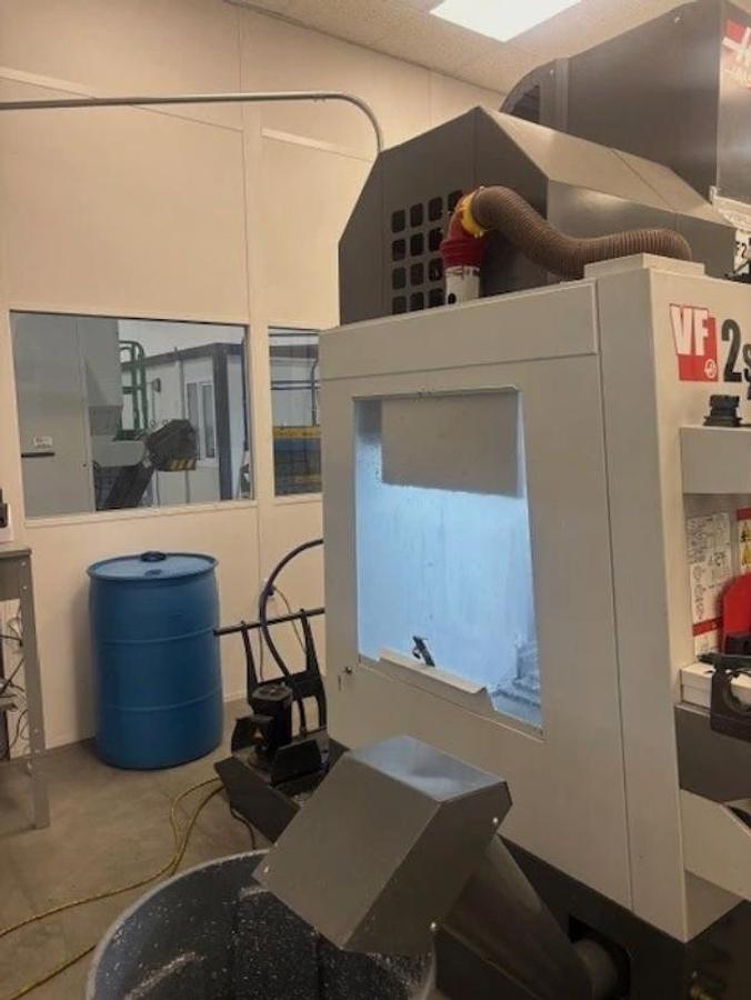 Used 2020 Haas VF-2SS with Probing, Chip Auger, Auto Air Gun, Mist Condenser, ONLY 569 Feed Cut Hours