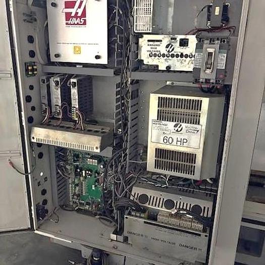 Used 2008 Haas TL-4 Big Bore Lathe w/ 10.8" Spindle Bore, Dual 24" Chucks, Chip Conveyor