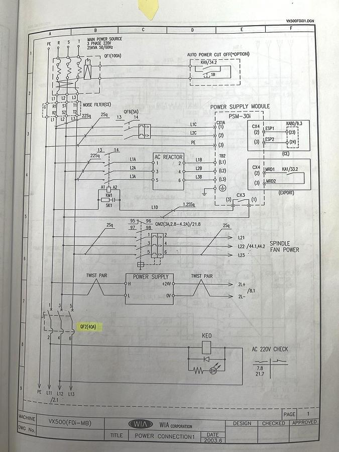 Used 2005 Hyundai Kia VX500 3 Axis Vertical Machining Center w/ Coolant Through the Spindle, 24 Station Side Mounted ATC
