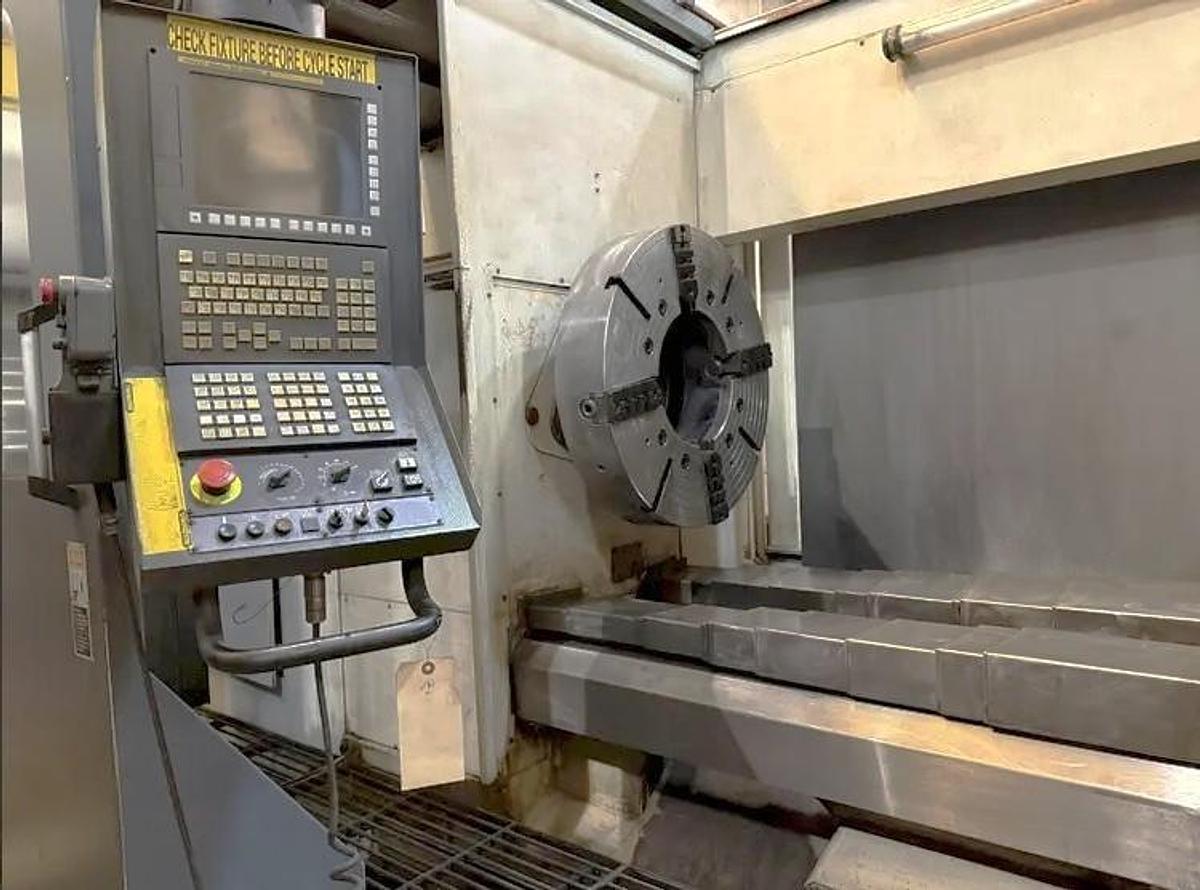 Used 2013 Geminis GT5 G2 with 48" sw, 33.5" Turn Diam, 78" cc, 4 Tool Hyd. Turret, Removable Y Axis Milling, C Axis Positioning, Tailstock, Fanuc 31i-Model B