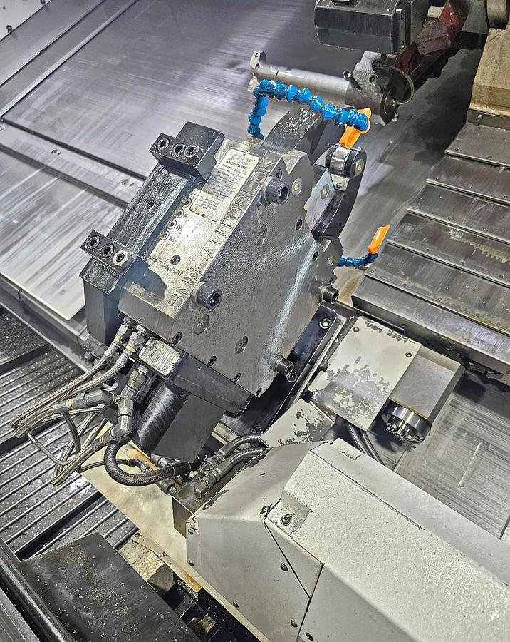 Used 2007 Mazak Nexus QTN 450-IIM/3000 with Full C Axis Spindle Rotation, Milling Capable, 18" Hyd Chuck, 6" Bar Capacity, 120" cc