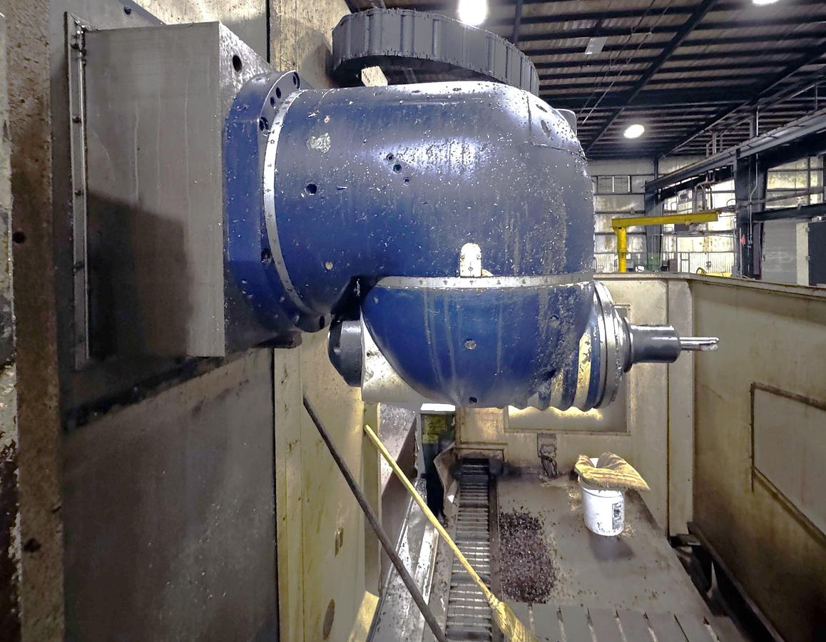 Used 2005 Soraluce SP-10000 3 + 2 Axis Bed Mill with 30 Pos. ATC, 4000 RPM, ISO #50 taper, 334"x63"x47.24" Travels, Heidenhain Control