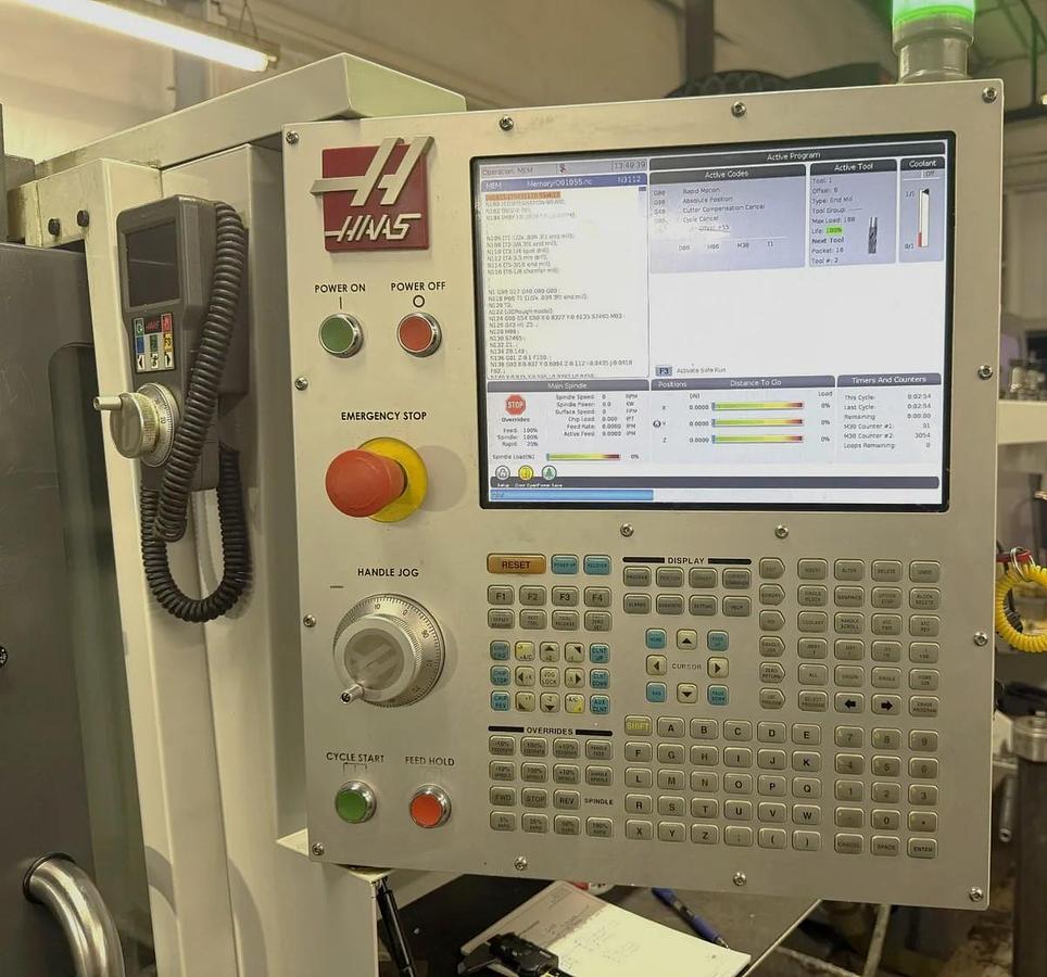 Used 2021 Haas VF-2SSYT with Thru the Spindle Coolant, Haas Probing, Chip Auger, 30 Station ATC
