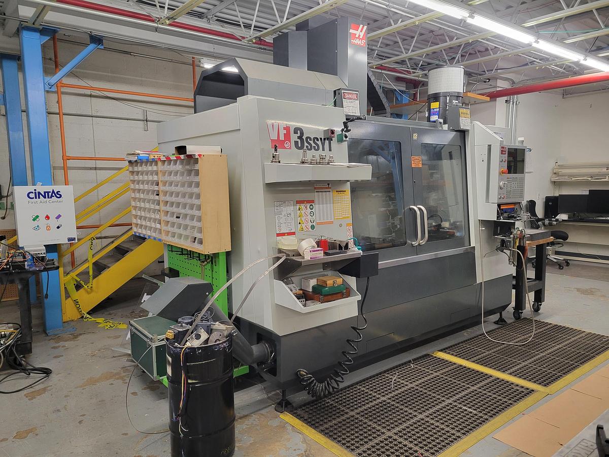 Used 2020 Haas VF-3SSYT with Extended 26" Y Axis Travels, Haas Probing, Chip Auger, Royal Filtermist, 