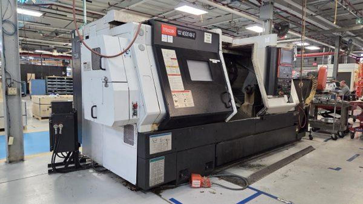 Used 2006 Mazak Nexus QTN 450-II/1200 with 18" Hyd Chk, Tailtock, Chip Conveyor, Toolsetter, 