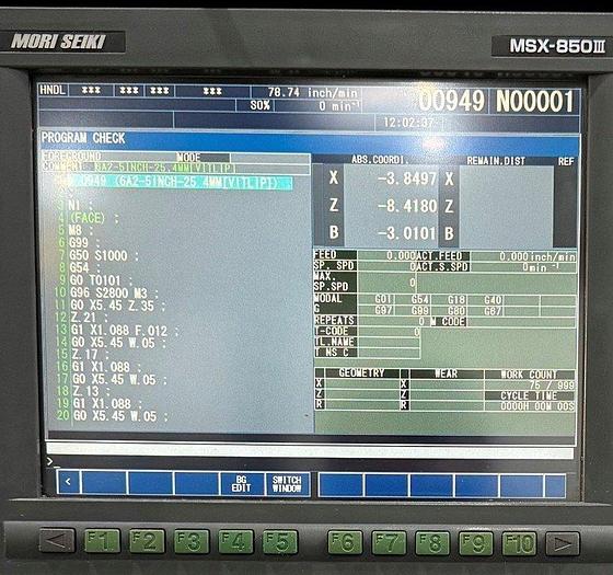 Used 2007 Mori Seiki NL-2000/500