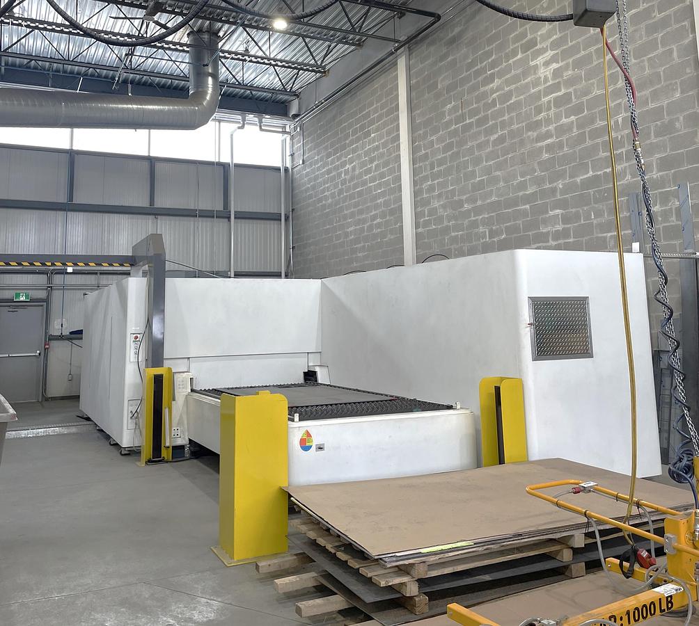 Used 2021 Bodor Model P3015T6 3 KW IPG Laser Cutting Machine with Tube Cutter
