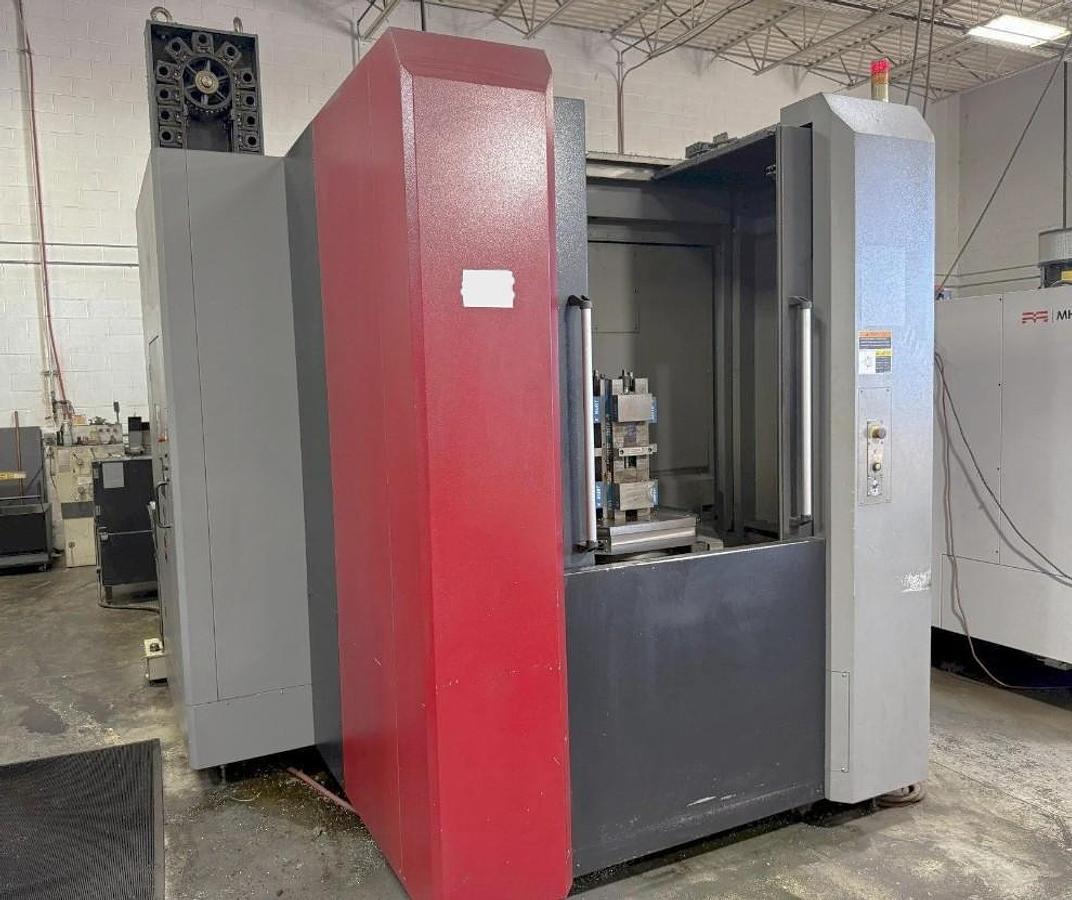 Used 2015 OKK HMC-500 with Full 4th Axis, 60 Station Tool Changer, CAT40 Big Plus Spindle, High Press. Coolant Thru Spindle