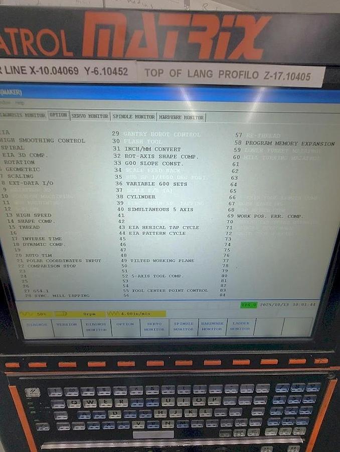Used 2007 Mazak Variaxis 500-5X II with 5 Axis Trunnion Table, 40 Pos. ATC, HSK63 Taper, 12,000 RPM, HP CTS, Renishaw OMP Probe