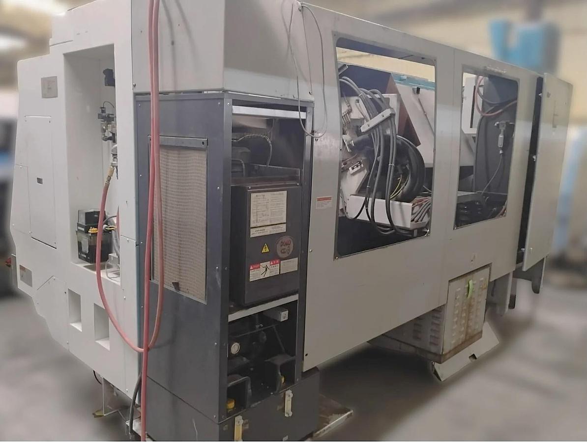 Used 2007 Mazak Nexus QTN 450-II/1000 Big Bore with Chip Conveyor, 18" Air Chuck, 7" Bar Cap., Tailstock, Prep for Rear Chuck, EIA Programming