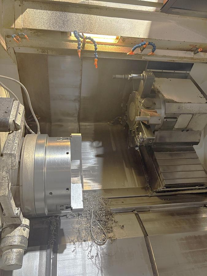 Used 2010 Mazak Nexus QTN 450-IIMY/3000 with 7.28" Bore, 19" Air Chuck Package, Rear Chuck Mount, Hydr. Steady Rest