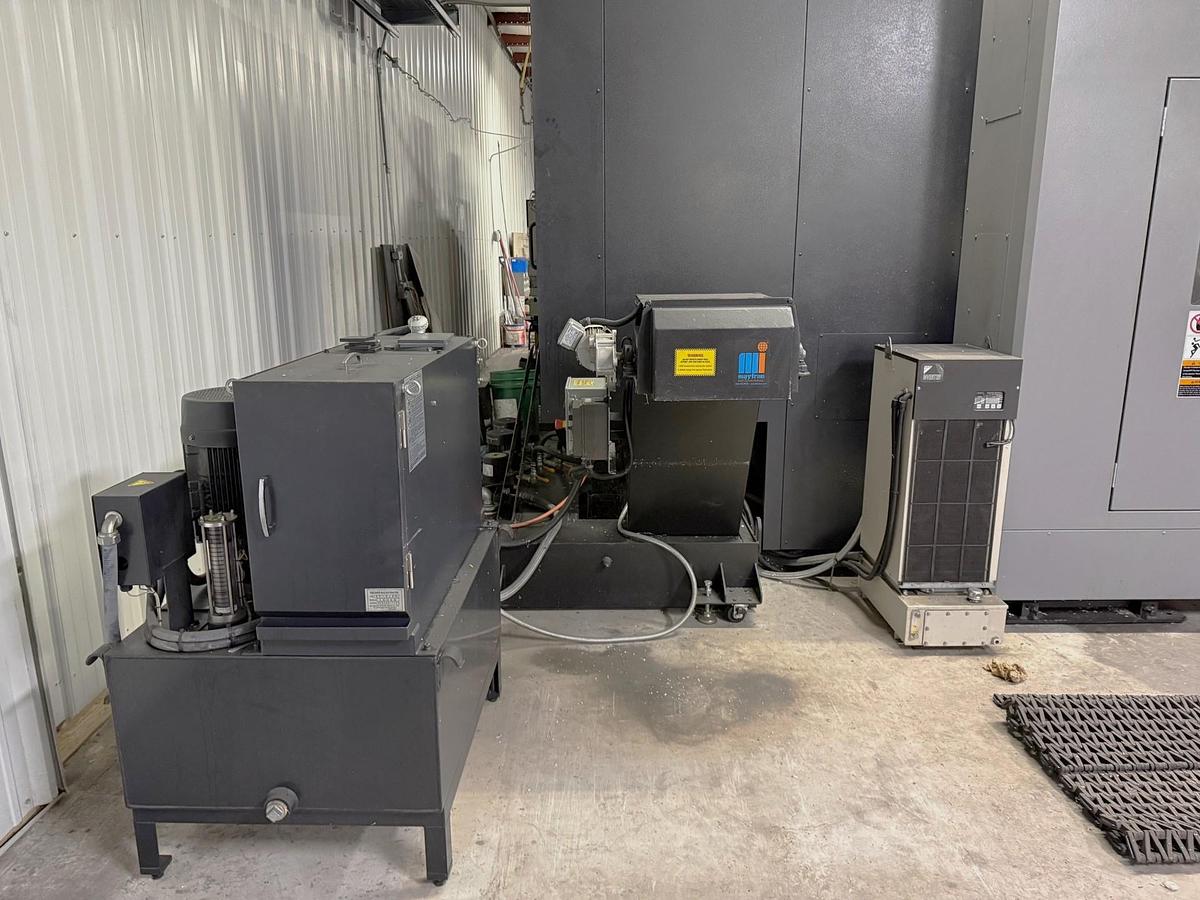 Used 2017 OKK HMC-500 with Full 4th Axis Table, 60 ATC, High Press. Cool. Thru Spindle, Tool & Part Probing, 15,000 RPM, CAT 40 Big Plus