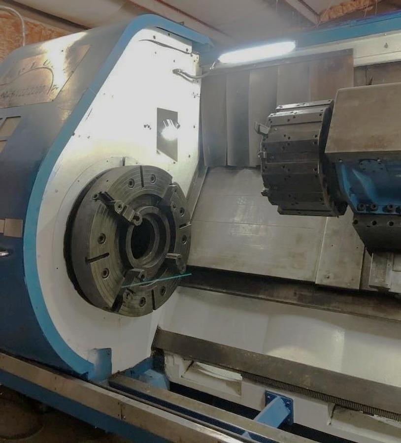 Used 2006 Explorer SA45-V22/2200 CNC Big Bore Lathe with 21.06" Bore, 