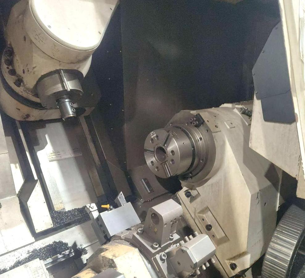 Used 2006 Doosan Puma MX2500ST 9 Axis Mill/Turn Center w/ Pendulum B Axis Head, Milling, Y Axis, Subspindle, Lower Turret