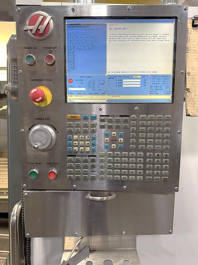Used 2010 Haas VF8/50 with Haas Probing, 30 Station Side Mounted ATC, High Pressure Coolant, High Speed Machining, 50 Taper Option
