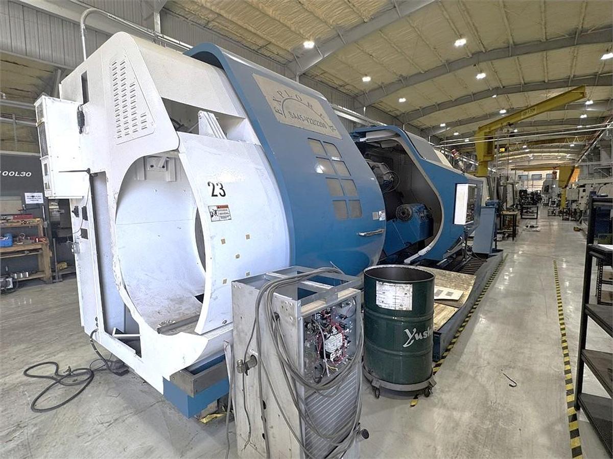 Used 2006 Explorer SA45-V22/2200 CNC Big Bore Lathe with 21.06" Bore, 