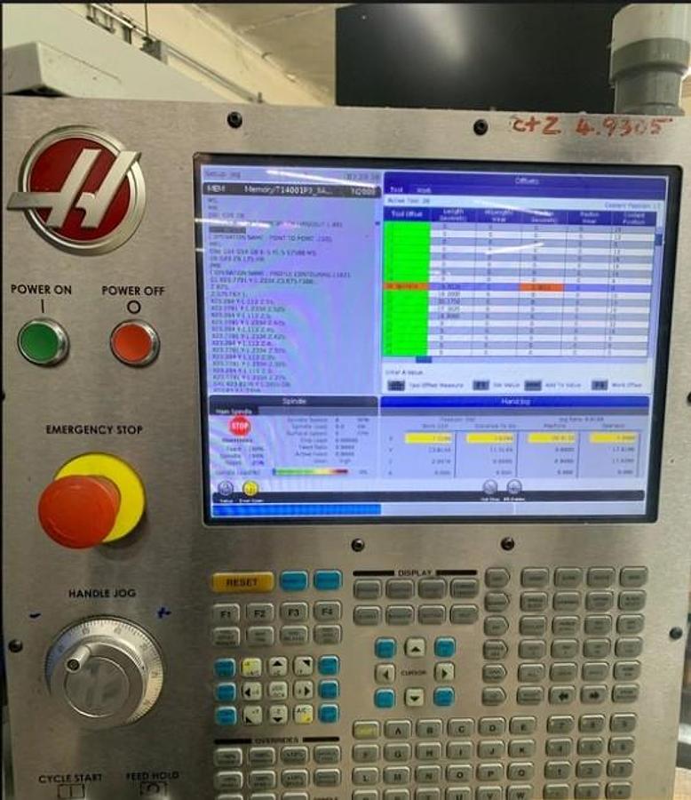 Used 2015 Haas VF5B/40 with Haas HRT210 4th Axis Rotary Table, Geared Head, High Spd Machining, 40 Station Side Mount ATC