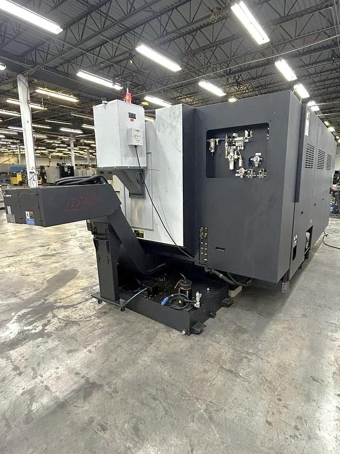 Used 2022 DN Solutions Puma 3100 XLY with Live Milling, Y Axis, Extra Long Bed, Steady Rest, Tailstock, 4" Bar Capacity, ONLY 1328 Cutting Hrs.