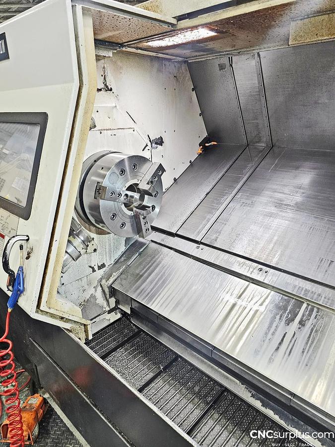 Used 2007 Mazak Nexus QTN 450-IIM/3000 with Full C Axis Spindle Rotation, Milling Capable, 18" Hyd Chuck, 6" Bar Capacity, 120" cc