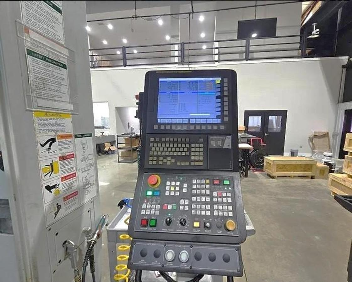 Used 2020 Doosan DVF 6500 5 Axis Trunnion VMC with 18,000 RPM, 60 ATC, Coolant Thru Spindle, Probing, Chip Conveyor