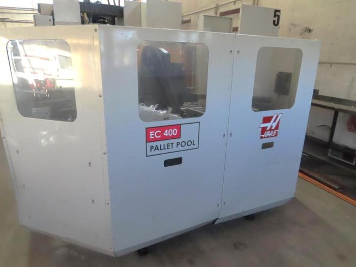 Used 2012 Haas EC-400PP with 6-Pallet Pool, 8100 RPM, 70 Station ATC, Full 4th Axis, Coolant Thru Spindle, Tombstones