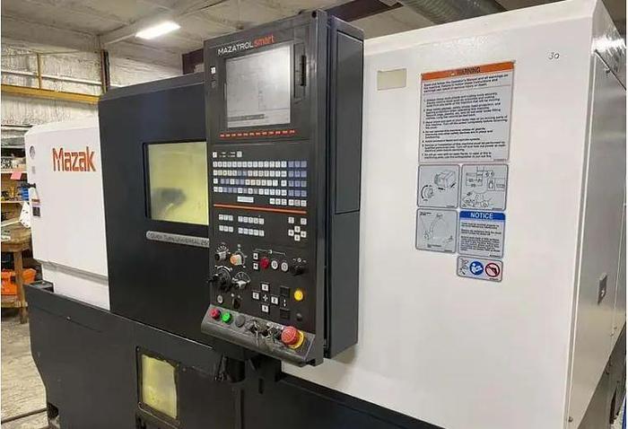 Used 2015 Mazak Quick Turn Universal 250 with Chip Conveyor, Tailstock, 8" Chuck