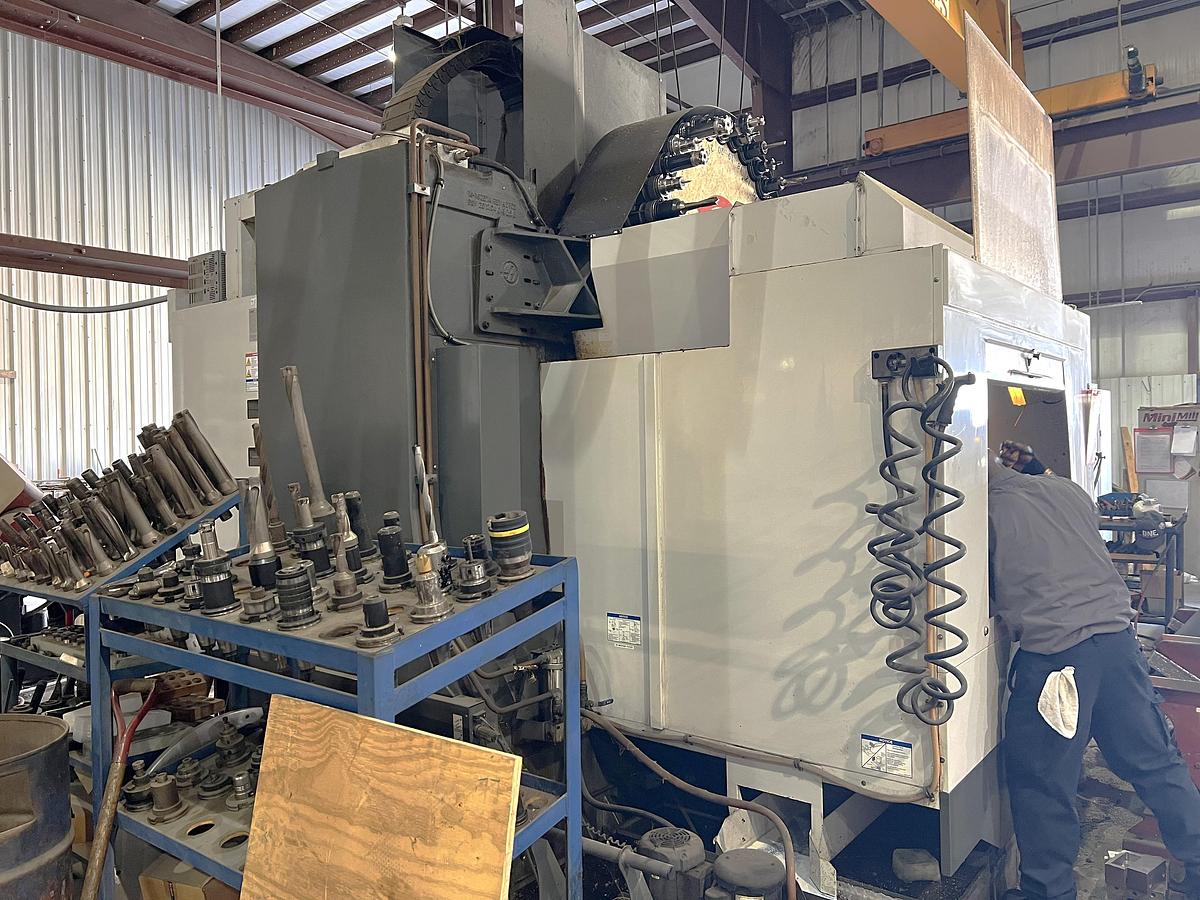 Used 2012 Haas VF8/50 with Coolant Thru Spindle, Probe Ready, 4th Axis Table, CAT 50, 7500 RPM, 30 Station Tool Changer, 