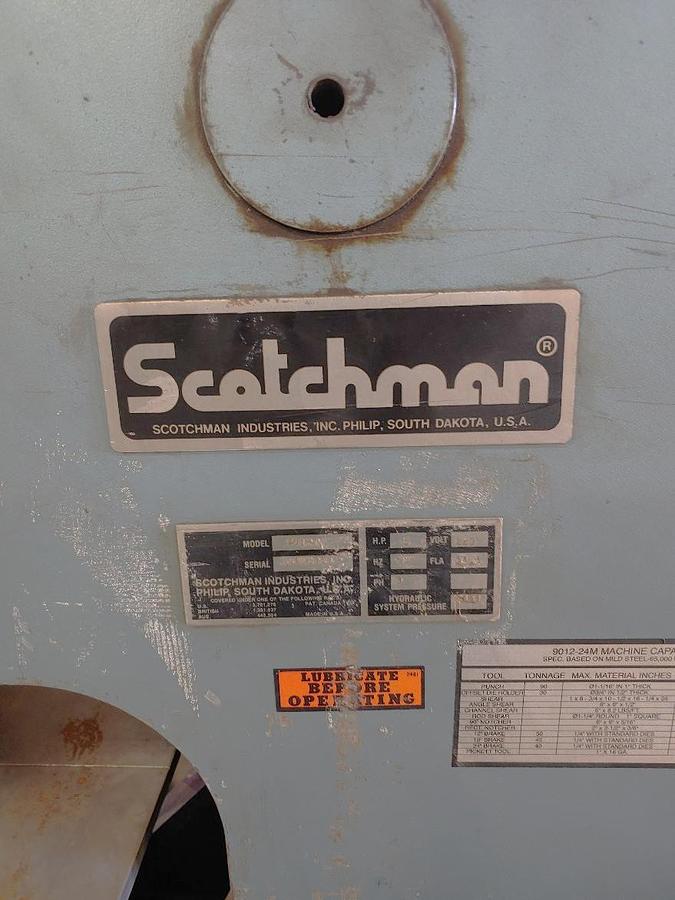 Used Scothman 9012-24M 90 Ton Iron Worker2004
