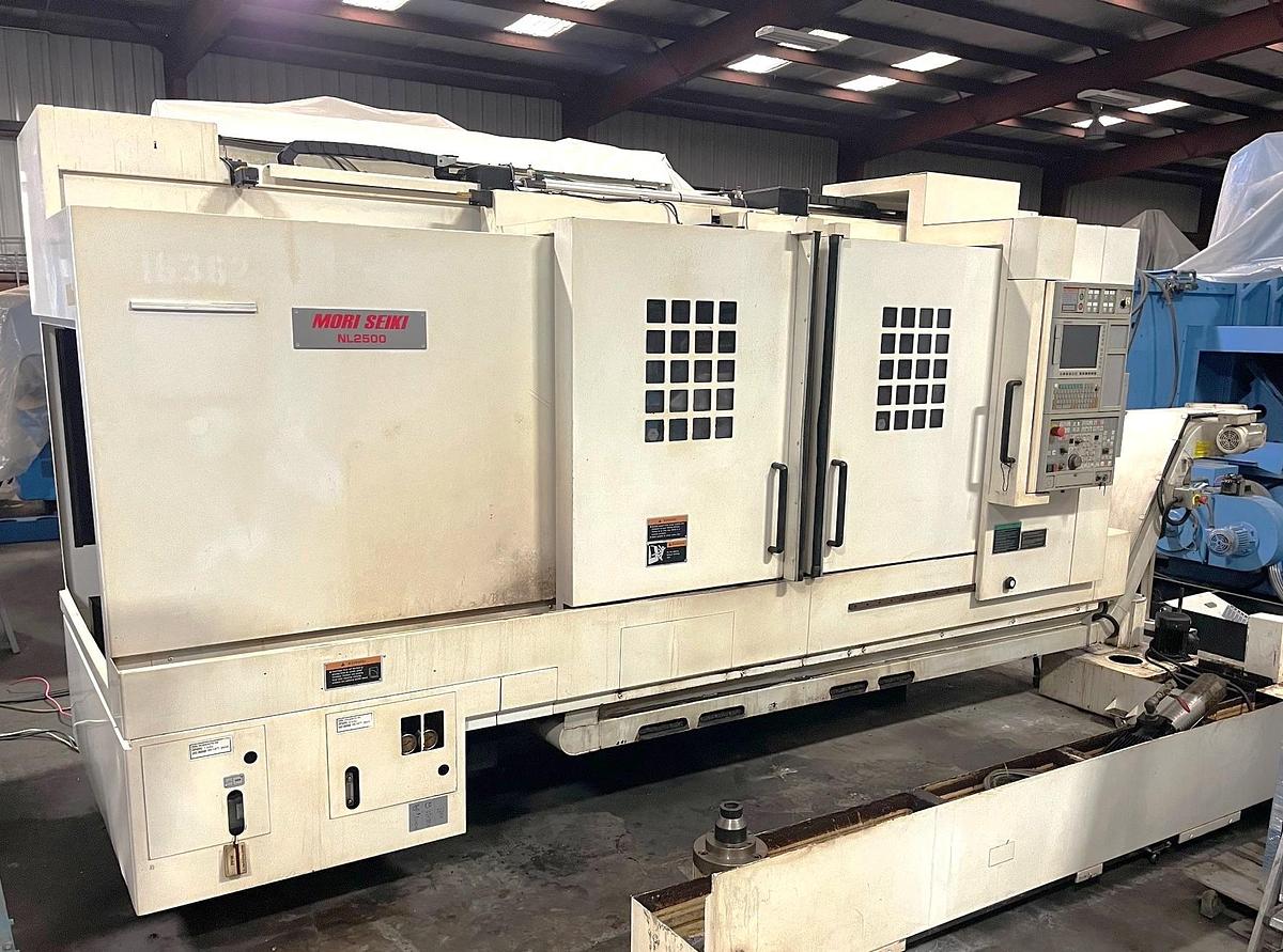 Used 2011 Mori Seiki NL2500/1250 with Tailstock, Tool Presetter, 12" Hyd Chuck, Chip Conveyor 